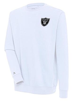 Las vegas raiders antigua victory pullover sweatshirt - white