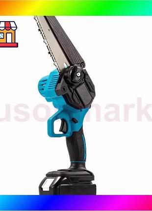 Bs аккумуляторная цепная мини best mix электро-пила 6" chain saw blue bas77/n
