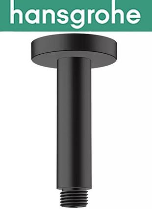 Тримач hansgrohe (art 27804670) для душу стельовий, vernis blend, чорний мат