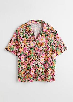 Новая рубашка в цветы h&amp;m