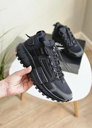 👟 кроссовки reebok zig kinetika edge black/наложка bs👟