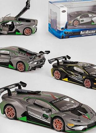 Машинка тк - 4110 "авто эксперт", металлопластик, 1:32, свет, звук, инерция, открывается дверь