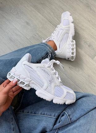 Nike stussy air zoom spiridon cage white