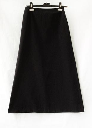 +длинная черная юбка-трапеция  stefanel, италия