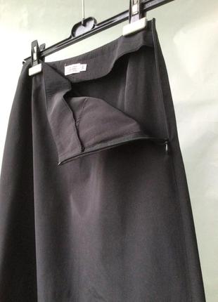 +длинная черная юбка-трапеция  stefanel, италия3 фото