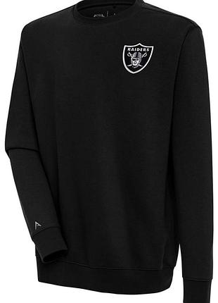 Antigua las vegas raiders mens black victory long sleeve crew sweatshirt xxl