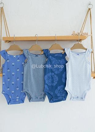 Боді-майки у синіх кольорах для дівчаток від катерс
