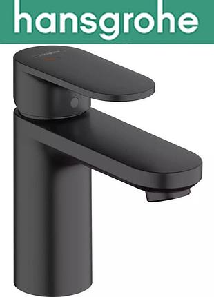 Смеситель hansgrohe (art 71585670) для раковины однорычажный со сливным набором, vernis blend coolstart, чёрный мат