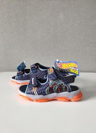 Босоніжки дитячі hot wheels світяться 27-28 розмір
