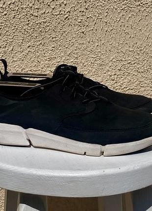 Clarks чоловічі шкіряні кросівки чорного кольору оригінал 42 розмір