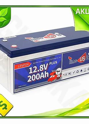 Акумулятор lifepo4 new version timeusb 12.8v 200ah plus для сонячних панелей резервне джерело енергі 6v6e_66
