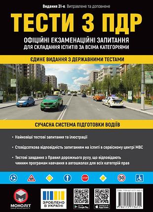 Тести з правил дорожнього руху україни 2025. моноліт