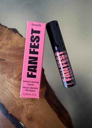 Міні туш benefit fan fest, 3 gr, нова, оригінал