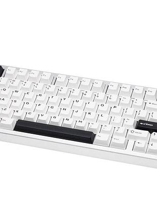 Игровая механическая клавиатура wobkey rainy 75 pro / три режима подключения / kailh cocoa switches / white / белый