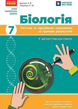 Биология. 7 класс : текущая и итоговая оценка по группам результатов