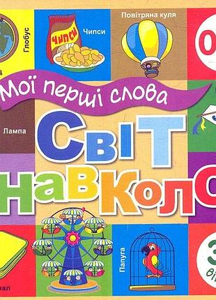 Книга мои первые слова. мир вокруг (бежевая)
