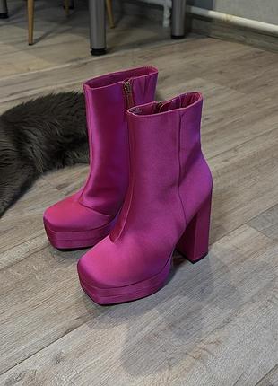 Ботильони river island фуксія, розмір 36
