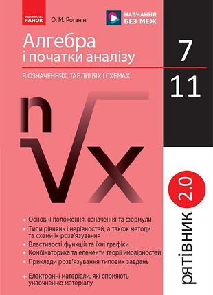 Алгебра и начинающие анализы в определениях, таблицах и схемах. 7-11 кл. (рататель)