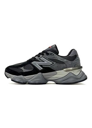 Кроссовки мужские new balance 9060, серые кроссовки замша сетка, демисезонные
