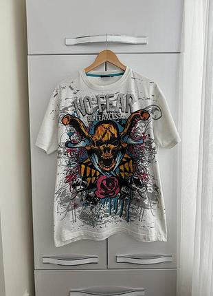 Футболка no fear prestige(luxury,sk8,baggy,престиж)ноуфир ск8