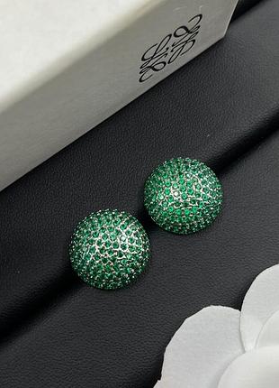 Сережки loewe "green dome" люкс якості