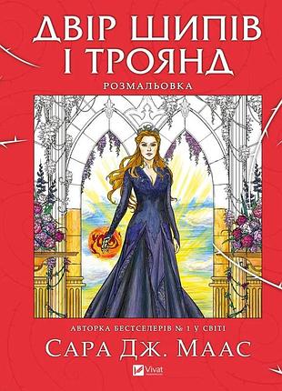 Книга двор шипов и роз. раскраска