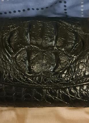 Сумка кожа кожаная крокодил шкіра шкіряна клатч сумка женская crocodile leather из натуральной кожи крокодила