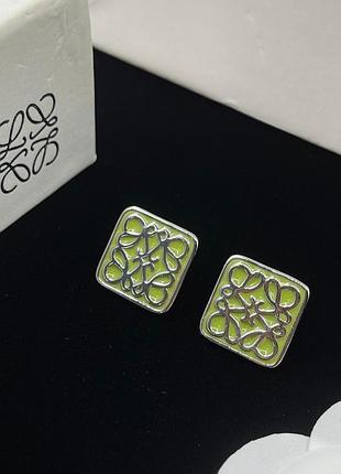 Серьги loewe puzzle, люкс-качество