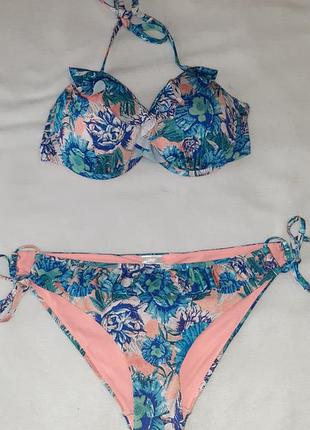 Купальник женский h&amp;m в цветочный принт.