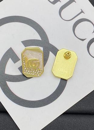 Серьги “gucci pearl geometry gold lux” — элегантный блеск и статусная роскошь