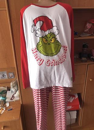 Пижама, комплект, костюм, 100% коттон, l. george. grinch.