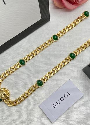 Кольє "lion emerald lux" — сила, влада та вишукана енергія стилю