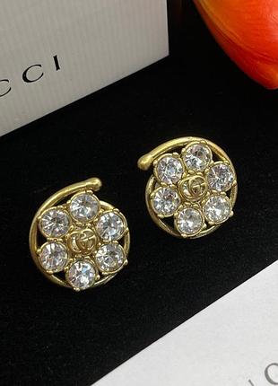 Сережки "serpent crystal lux" — символ елегантності та сили