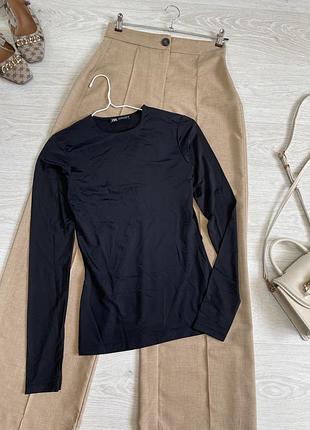 Стильний лонг із подвійною тканиною спереду zara