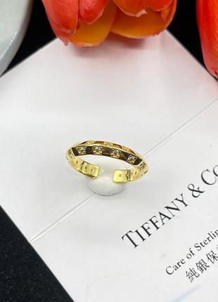 Кольцо “golden arc luxe” tiffany люкс качество