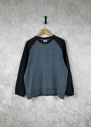 Чоловічий вінтажний світшот adidas, original, синій колір, розмір l