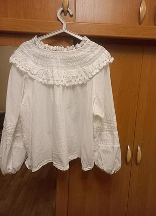 Продам белую блузку marks &amp;spencer (20)