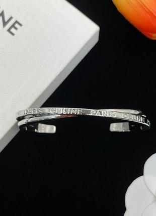 Браслет celine paris silver twist lux люкс качество