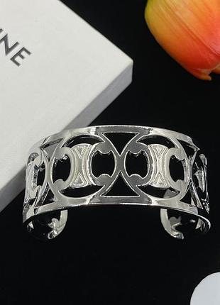 Браслет “celine triumph open silver”