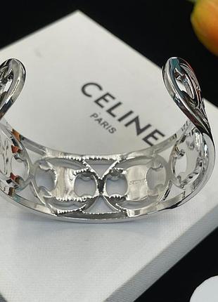 Браслет “celine triumph open silver” 5