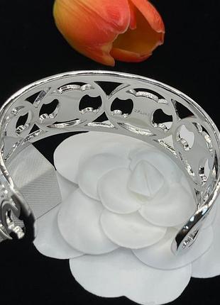Браслет “celine triumph open silver” 6