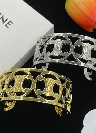 Браслет “celine triumph open silver” 7