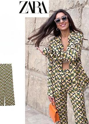 Zara s 44 штани жіночі легкі літні 100% віскоза кльош нові