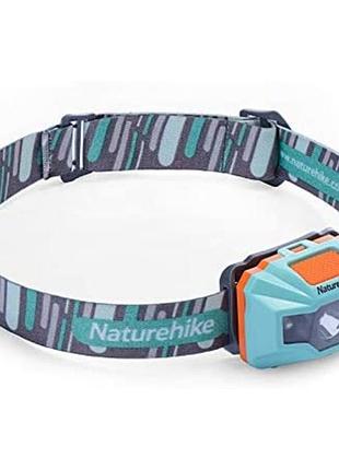 Фонарик налобный naturehike td-02 nh00t002-d gray-blue \ акб 1200mah \ 150um