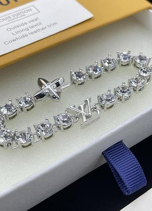 Браслет луї віттон crystal monogram bracelet люкс якість