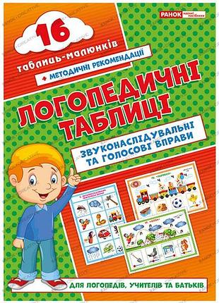 Логопедичні таблиці.звуконаслідувальні та голосові вправи