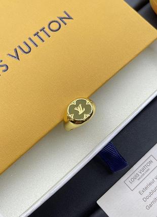 Кільце луї віттон monogram signet gold люкс якість