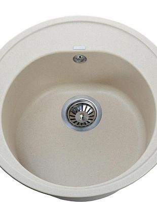 Гранитная мойка globus lux martin слоновая кость 510