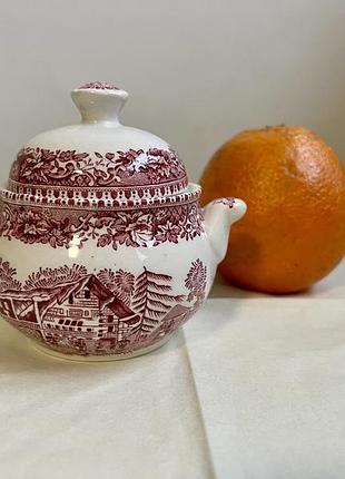 Цукорниця wedgwood. avon cottage. вінтажна цукорниця