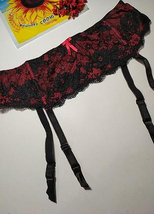 Кружевной пояс для чулок pour moi, xl